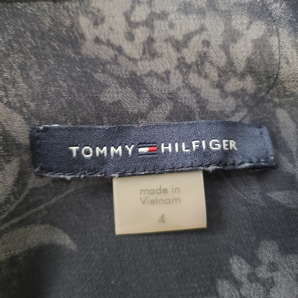 Tommy Hilfiger Floral Printed Belted Halter Midi Dress Size 4 - Picture 5 of 16